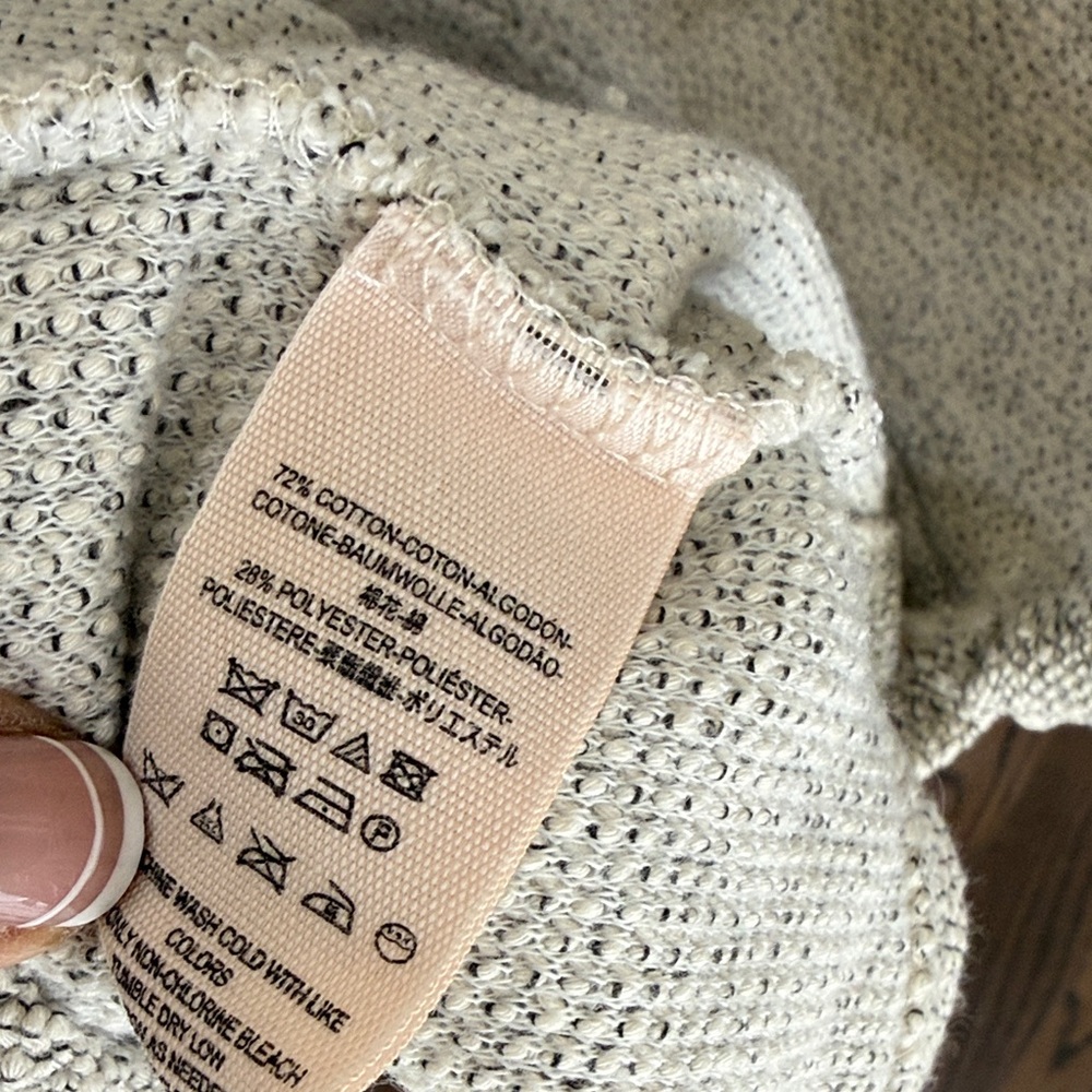 Free People Gray Knit open back 3/4 Sleeve Romper Size XS - Picture 6 of 6